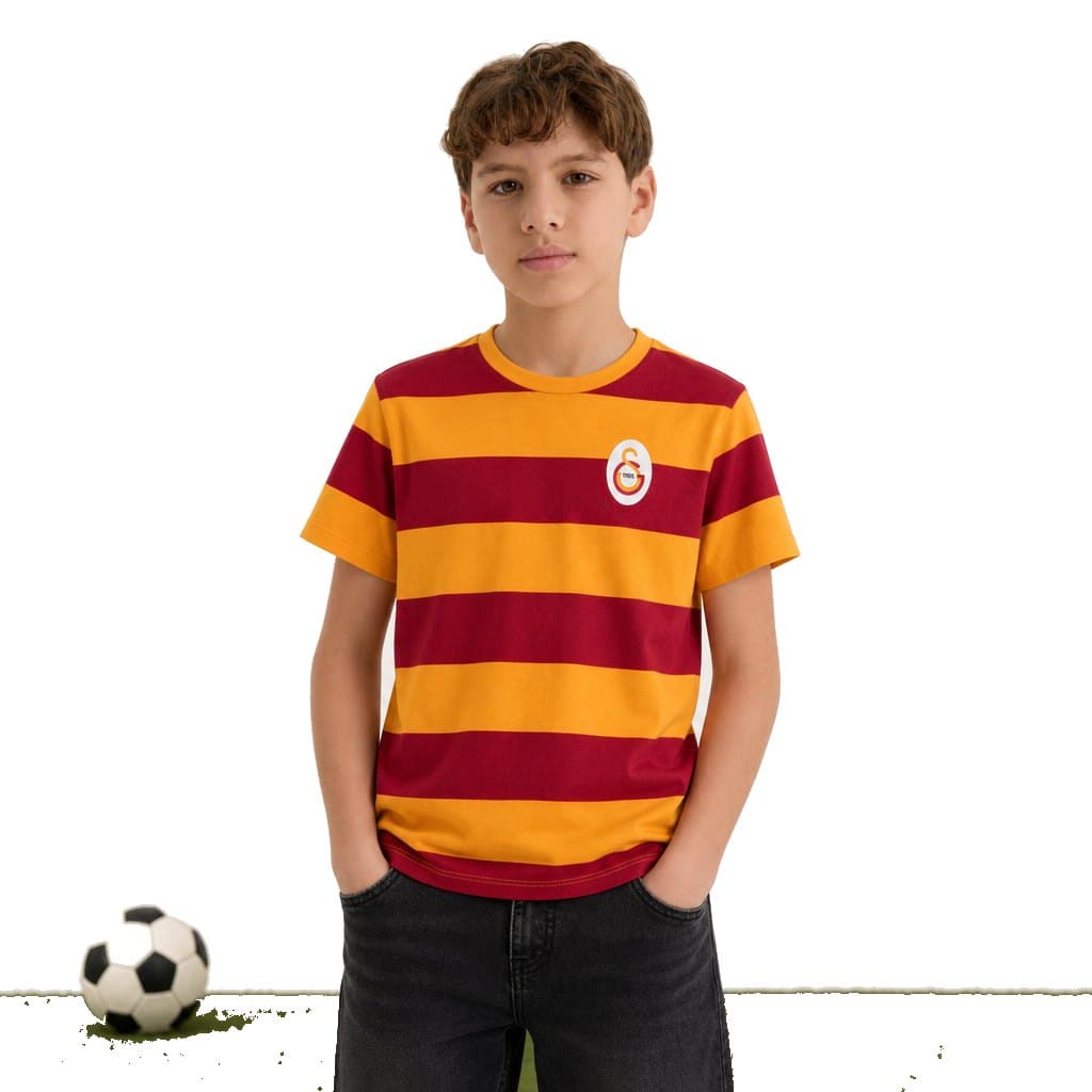 Galatasaray Çizgili Retro T-Shirt — görsel 3