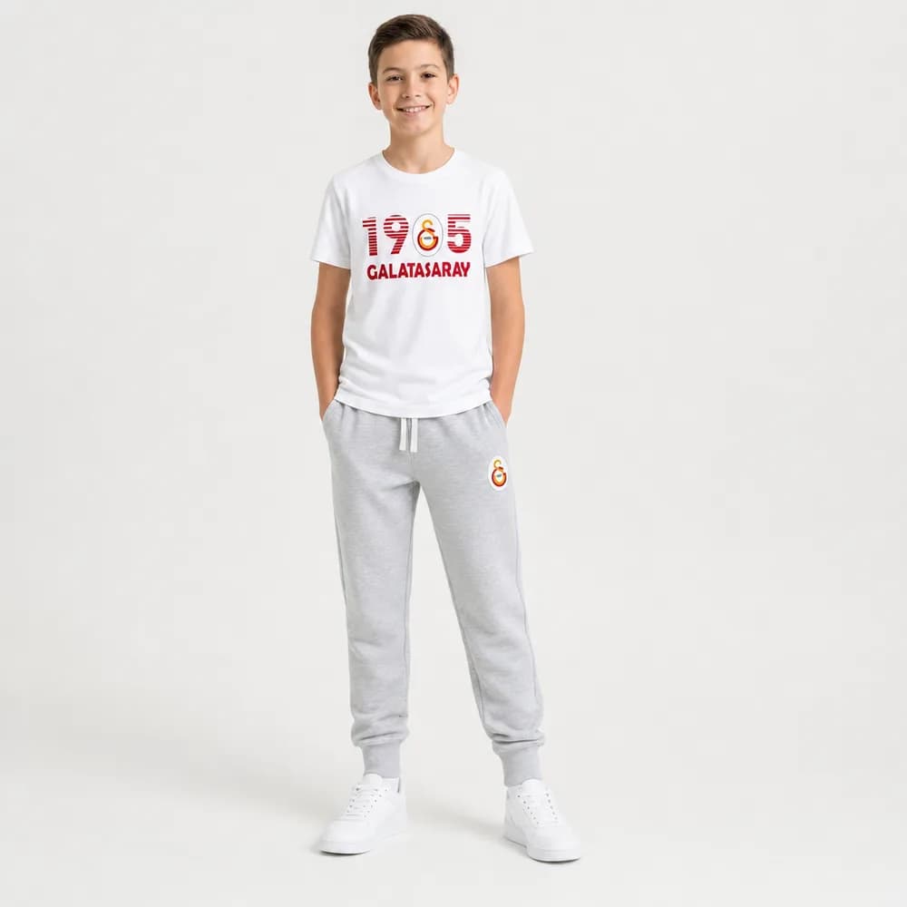 Galatasaray 1905 Beyaz Gri Eşofman Takımı
