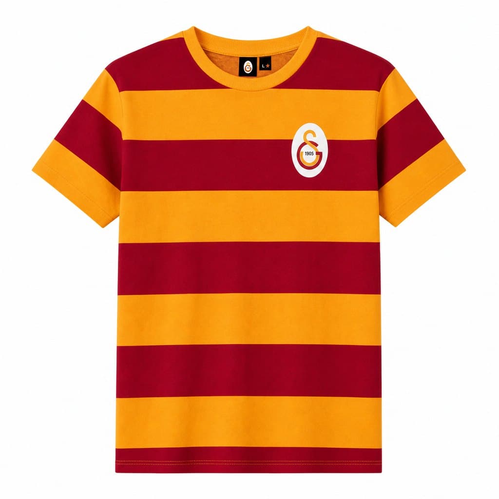 Galatasaray Çizgili Retro T-Shirt