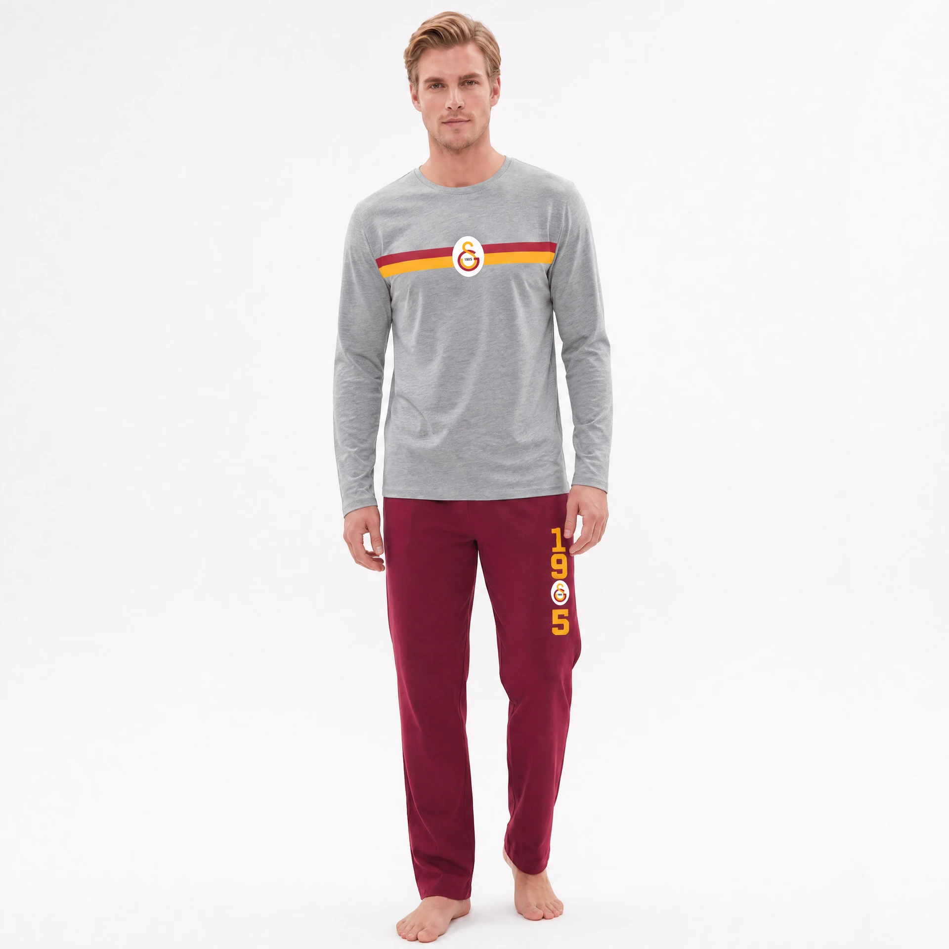 Galatasaray Erkek Pijama Takımı — Basic Yaka