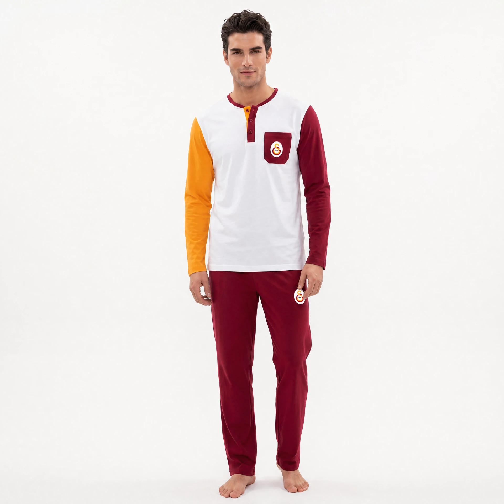 Galatasaray Erkek Pijama Takımı — Patlı Yaka